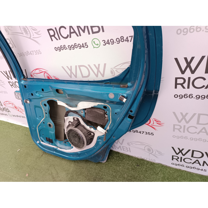 PORTA PORTIERA SPORTELLO LATO POSTERIORE DESTRO DX USATO BLU PEUGEOT 207 (2006\2015)
