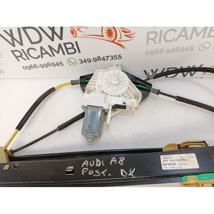 4H0839462C ALZAVETRO MOTORINO ELETTRICO PORTA POSTERIORE DESTRO DX AUDI A8 D4 (2009\2017)