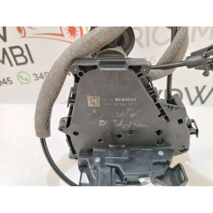 805024067R SERRATURA CHIUSURA PORTA ANTERIORE DESTRO DX USATO RENAULT CAPTUR 2° (DAL 2019 IN POI >)