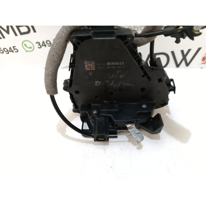 805024067R SERRATURA CHIUSURA PORTA ANTERIORE DESTRO DX USATO RENAULT CAPTUR 2° (DAL 2019 IN POI >)