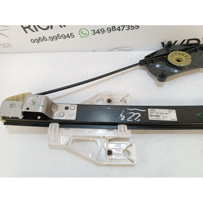 8U0839462 MECCANISMO ALZAVETRO PORTA POSTERIORE DESTRO DX USATO AUDI Q3 8U 2.0 TDI (2011\2018) 