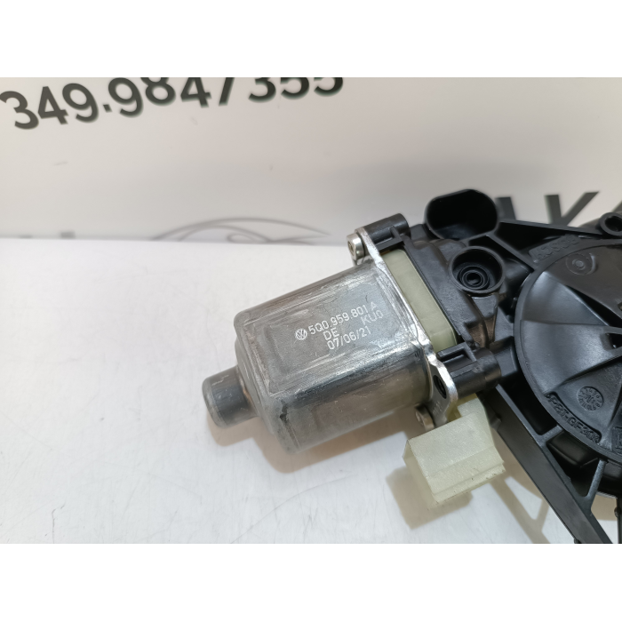 5Q0959801A MOTORINO ALZAVETRO PORTA ANTERIORE DESTRO DX USATO VW T-ROC T ROC 1.6 TDI (DAL 2017 IN POI >)