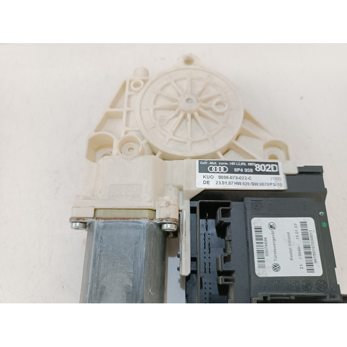 8P4959802D MOTORINO ALZAVETRO PORTA POSTERIORE DESTRO DX USATO AUDI A3 (8P) (2003\2012)