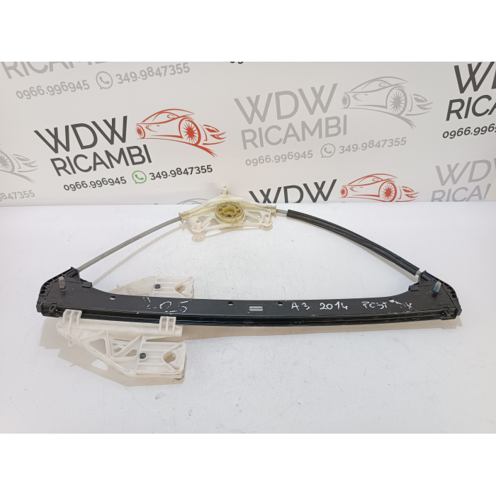 8V4839462 MECCANISMO ALZAVETRO PORTA POSTERIORE DESTRO DX USATO AUDI A3 8V (2012\2019) 
