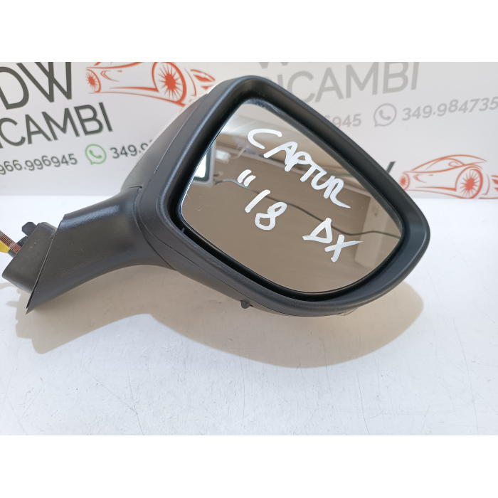 SPECCHIO SPECCHIETTO ELETTRICO 11 PIN DESTRO DX USATO RENAULT CAPTUR (J5) (2013\2019) 