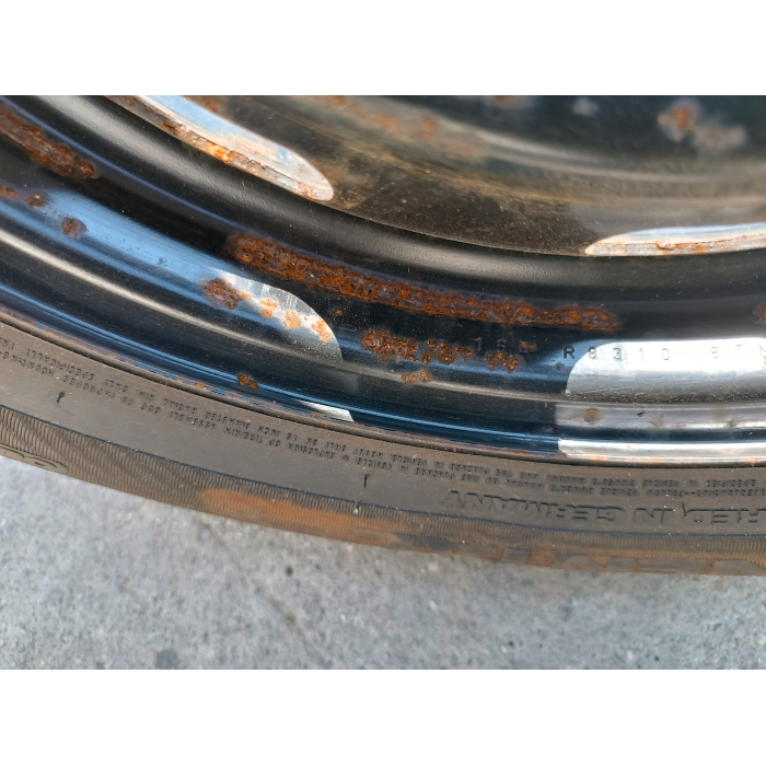 6JX15H2 1 CERCHIO RUOTA RUOTINO DI SCORTA USATO DA 15 4 FORI USATO PEUGEOT 307 1.6 HDI (2001\2009)