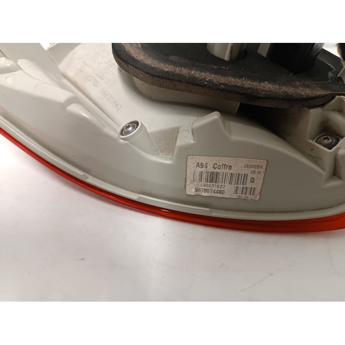 9678074480 STOP FANALE FANALINO INTERNO POSTERIORE SINISTRO SX PEUGEOT 2008 2013-2019 