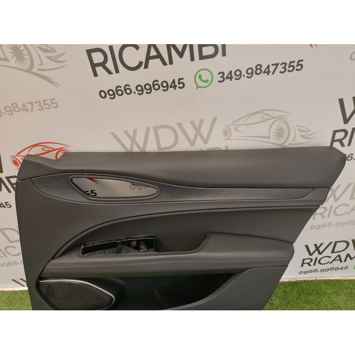 156197041 PANNELLO INTERNO IN PELLE PORTA ANTERIORE DESTRO USATO ALFA ROMEO STELVIO (949) (DAL 2016 IN POI >)