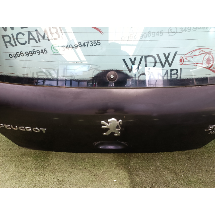 PORTELLONE COFANO BAULE POSTERIORE POST USATO NERO PEUGEOT 307 2.0 (2001\2009) 