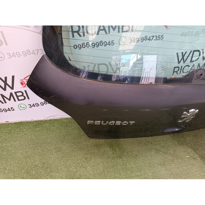PORTELLONE COFANO BAULE POSTERIORE POST USATO NERO PEUGEOT 307 2.0 (2001\2009) 