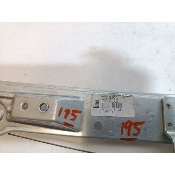 13188503 ALZAVETRO MANUALE PORTA POSTERIORE POST SINISTRO SX OPEL CORSA E 2014-2019