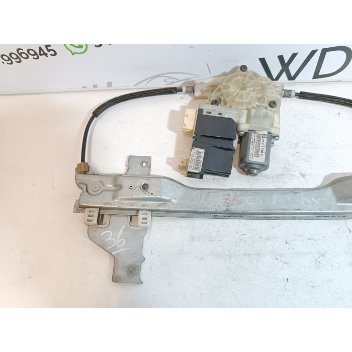 924206-100 MOTORINO ALZAVETRO ANTERIORE ANT DESTRO DX CITROEN C4 2004-2010 9681574880
