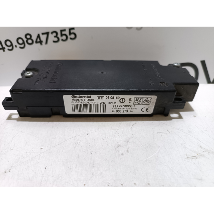 9666827980 CENTRALINA MODULO BLUETOOTH TELEFONO CITROEN DS3 1.6 HDI (2010\2019)