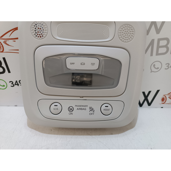 735715762 PLAFONIERA COMPLETA ANTERIORE FIAT NUOVA 500 E 500E ELETTRICA 2020 IN POI 