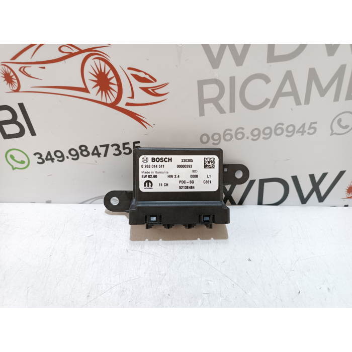 52138484 CENTRALINA SENSORI DI PARCHEGGIO USATO FIAT 500 E 500E ELETTRICA 2020 IN POI 
