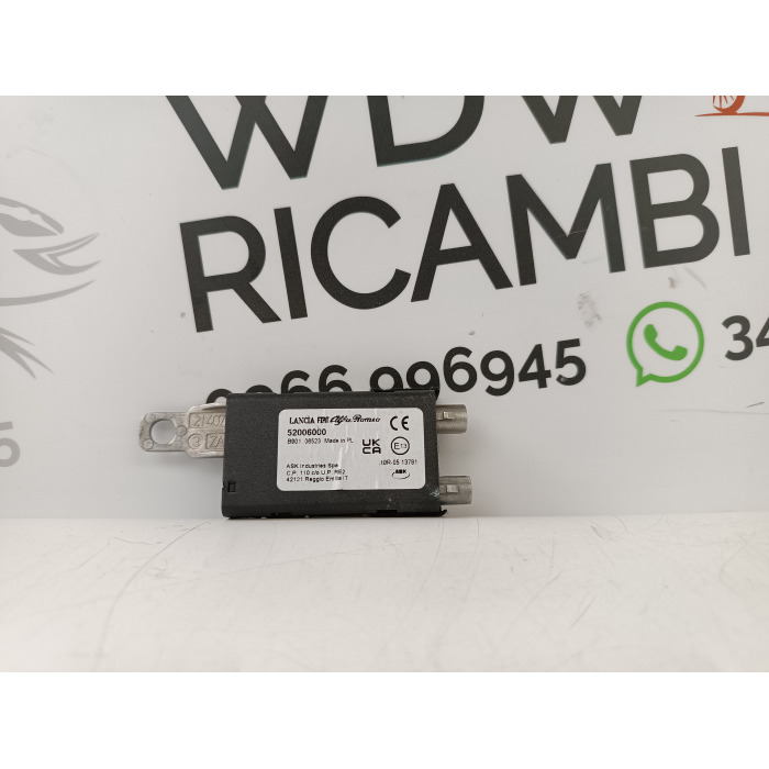 52006000 CENTRALINA ANTENNA PORTELLONE POSTERIORE FIAT NUOVA 500 E 500E ELETTRICA 2020 IN POI 