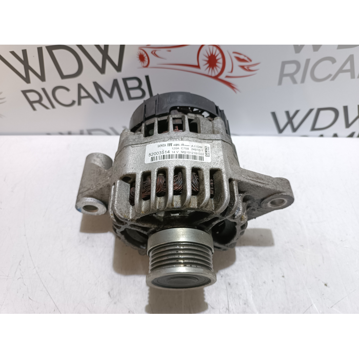 52003514 ALTERNATORE DENSO 14V 120A FIAT 500 ABARTH 595 TURISMO 1.4 (DAL 2016 IN POI >)