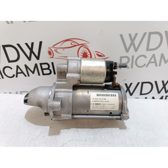 51916170F MOTORINO AVVIAMENTO MOTORE BOSCH FIAT 1.3 MTJ EURO 6 0001172401