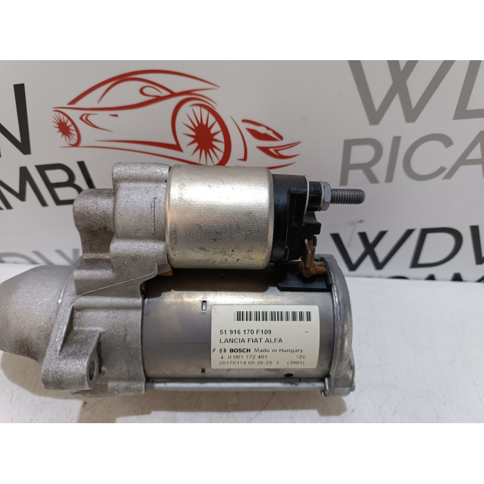 51916170F MOTORINO AVVIAMENTO MOTORE BOSCH FIAT 1.3 MTJ EURO 6 0001172401