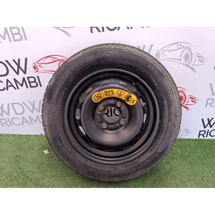 8V21BC 1 CERCHIO RUOTA DI SCORTA DA 14 4 FORI FORD FIESTA 6° 1.5 TDCI (2013\2017) 51\2JX14X37,5