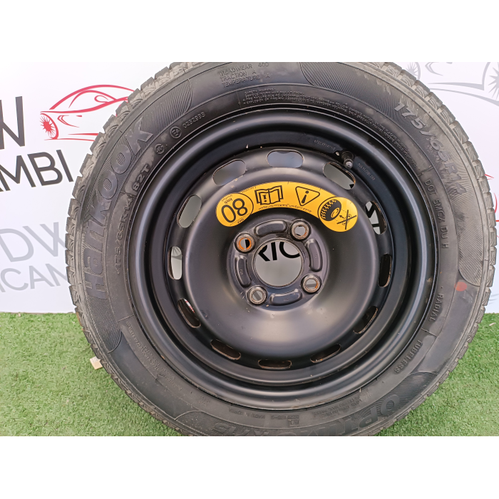 8V21BC 1 CERCHIO RUOTA DI SCORTA DA 14 4 FORI FORD FIESTA 6° 1.5 TDCI (2013\2017) 51\2JX14X37,5