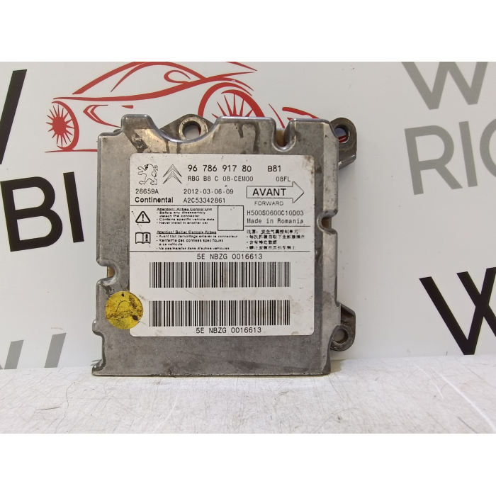 9678691780 CENTRALINA AIRBAG CONTINENTAL CITROEN DS5 2.0 HDI (2011\2015) A2C53342861