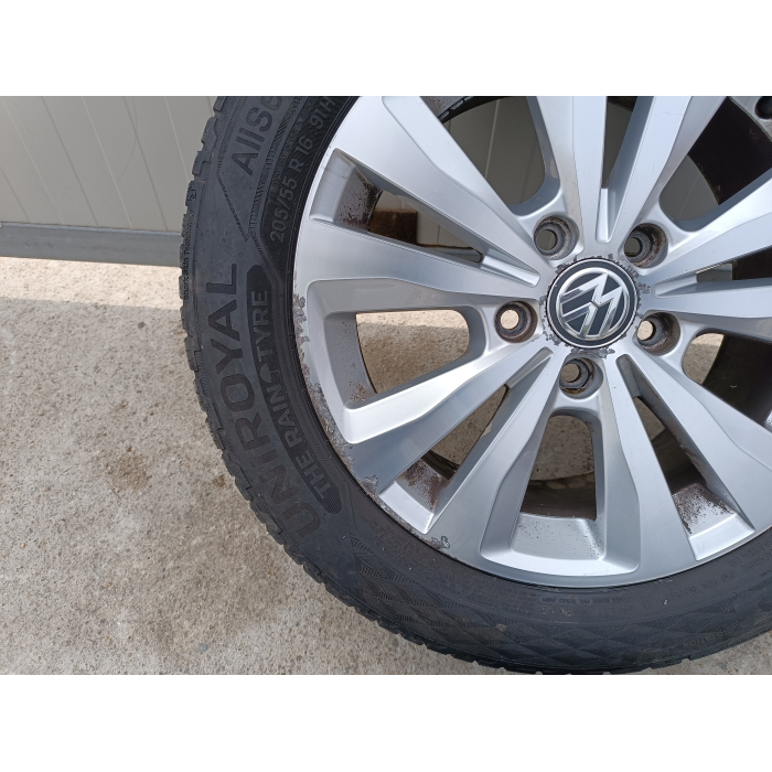 5G0601025 4 CERCHI IN LEGA DA 16 5 FORI CON GOMMA VW GOLF VII 7 1.6 TDI (2012\2017) 6.5JX16H2 ET46