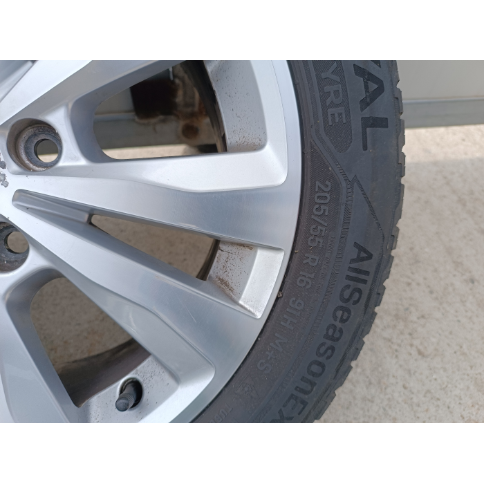 5G0601025 4 CERCHI IN LEGA DA 16 5 FORI CON GOMMA VW GOLF VII 7 1.6 TDI (2012\2017) 6.5JX16H2 ET46