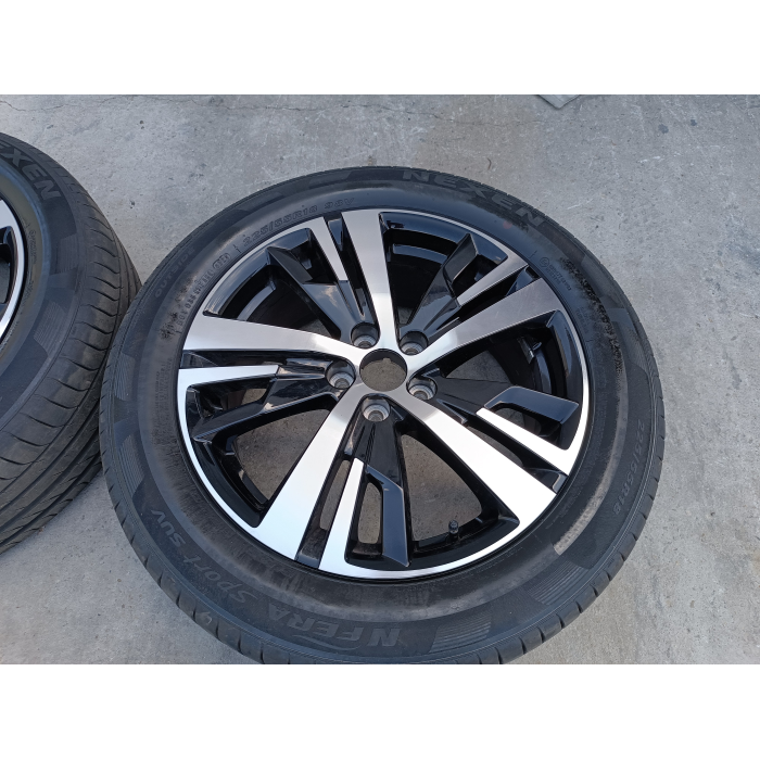 9809687377 4 CERCHI IN LEGA DA 18 CON GOMMA PEUGEOT 5008 GT LINE 1.5 2020\2023