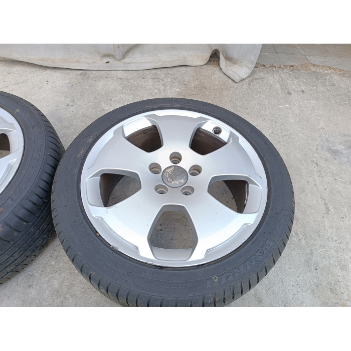 8P0601025C 4 CERCHI IN LEGA DA 17 CON GOMMA AUDI A3 8P 2.0 TDI 2003\2007 7.5JX17H2 ET56