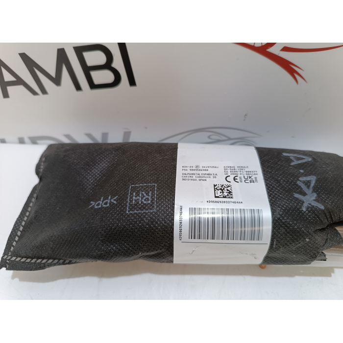 9809506980 AIRBAG SEDILE ANTERIORE DESTRO PEUGEOT 5008 GT LINE 1.5 2020\2023 