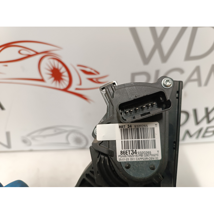 9674829180 PEDALE ACCELERATORE POTENZIOMETRO PEUGEOT 5008 - 3008 1.5 2020\2023 0280755273