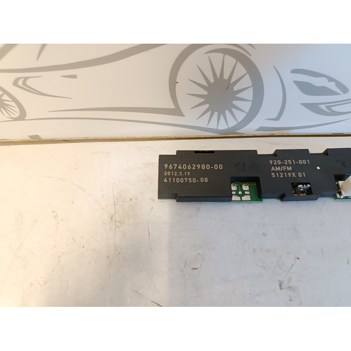 9674062980 CENTRALINA ANTENNA RADIO AMPLIFICATORE CITROEN DS5 2.0 HDI (2011\2015)