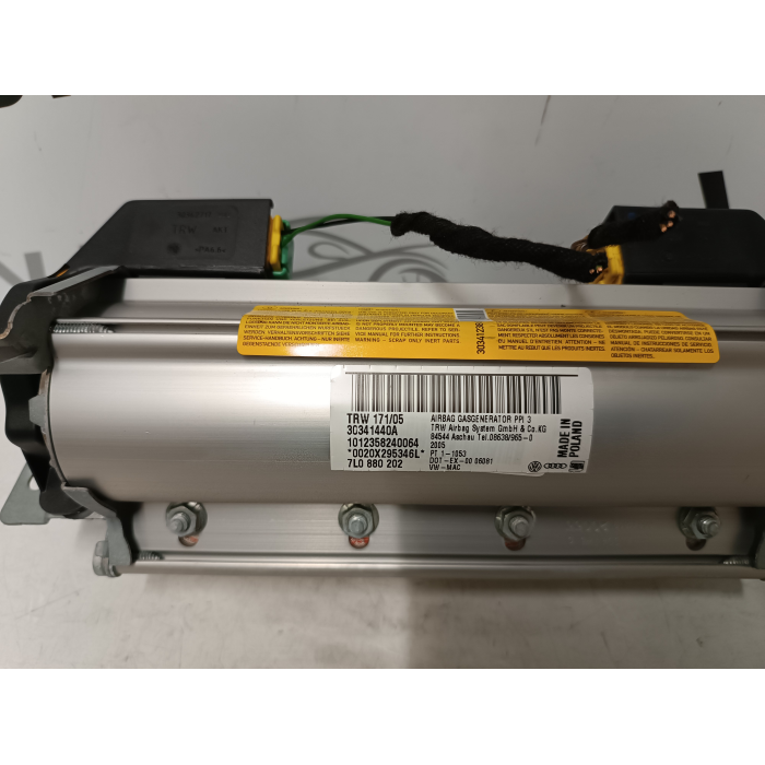 30341440 - 7L0880202 AIRBAG PASSEGGERO CRUSCOTTO DESTRO VW TOUAREG (2002\2007)