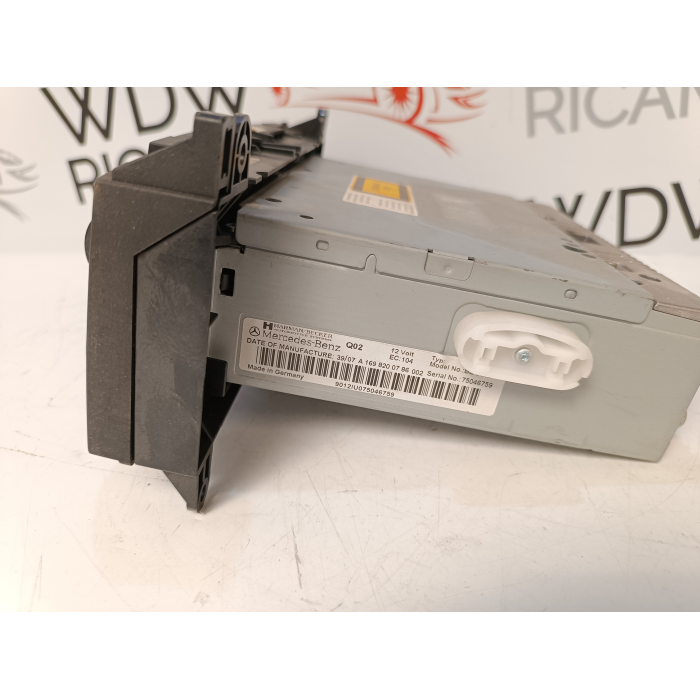 A1698200786 RADIO AUTORADIO LETTORE CD MERCEDES CLASSE A (W169) A 180 (2004\2012) 
