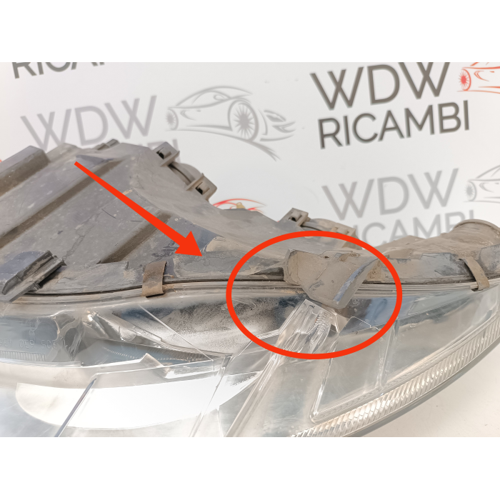 A1698200261 FARO PROIETTORE ANTERIORE DESTRO MERCEDES CLASSE A (W169) 2004\2012 0301197202