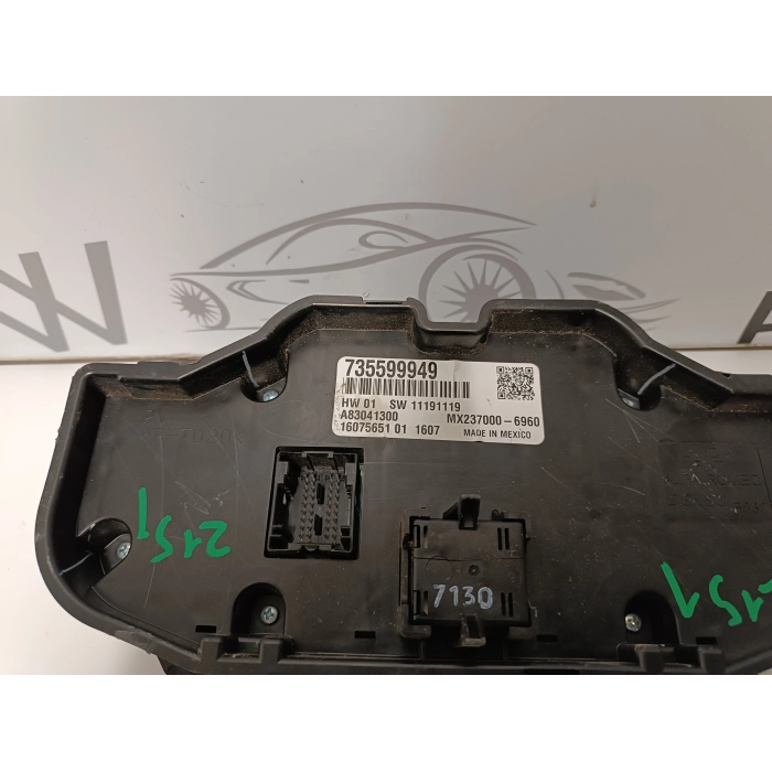 735599949 CENTRALINA GRUPPO COMANDI CLIMA FIAT NEW PANDA CROSS 2012-2023