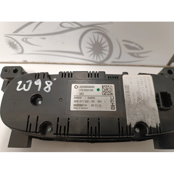 A4539050600 STRUMENTAZIONE GRUPPO COMANDI CLIMA A/C ARIA STUFA SMART W453