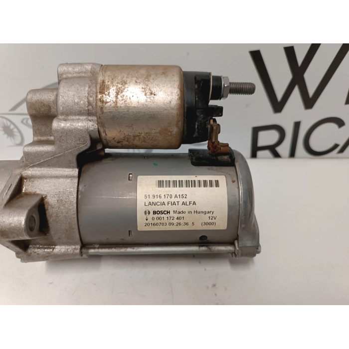 51916170A MOTORINO AVVIAMENTO 1.3 MJT 95CV FIAT 500 - 500L - PANDA - LANCIA 312B1000