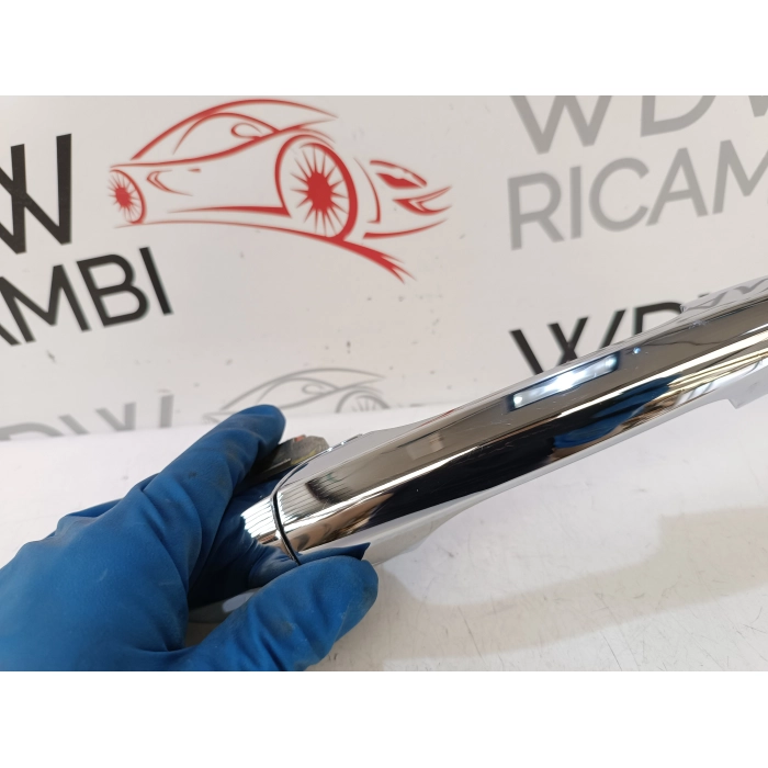 MANIGLIA ESTERNA CROMATA APRI PORTA ANTERIORE DESTRO FIAT 500 1.4 (2007\2015)