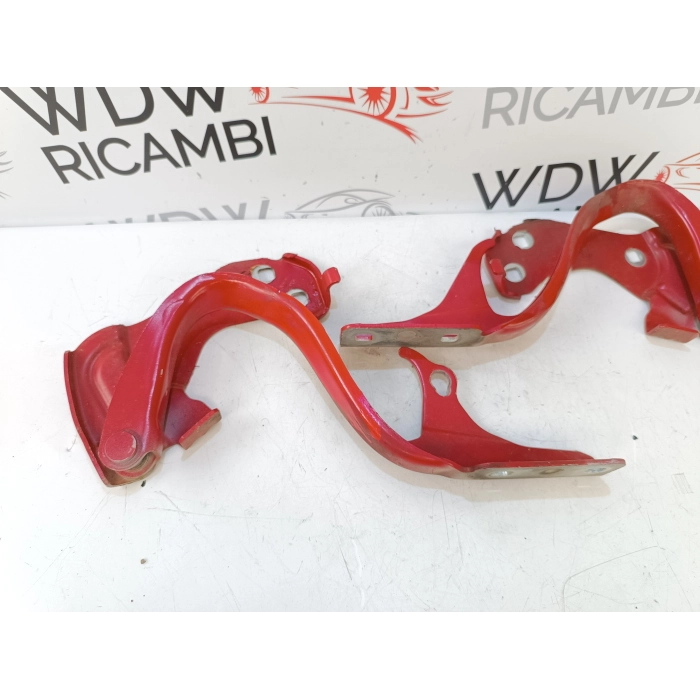COPPIA CERNIERE CERNIERA COFANO ANTERIORE LATO DX \ SX FIAT 500 1.4 (2007\2015)