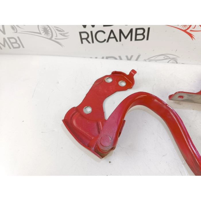 COPPIA CERNIERE CERNIERA COFANO ANTERIORE LATO DX \ SX FIAT 500 1.4 (2007\2015)