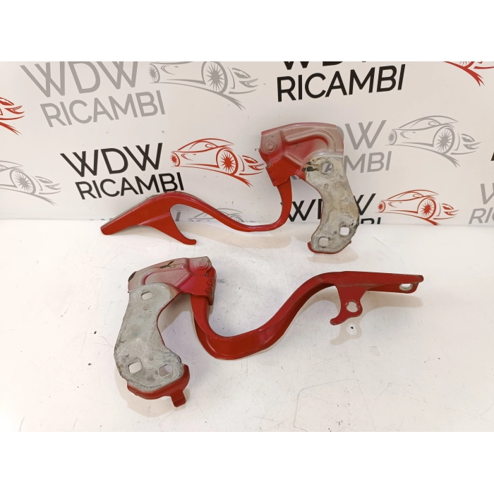 COPPIA CERNIERE CERNIERA COFANO ANTERIORE LATO DX \ SX FIAT 500 1.4 (2007\2015)