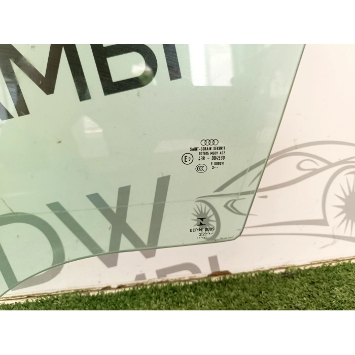 VETRO CRISTALLO SCENDENTE PORTA ANTERIORE SINISTRO AUDI Q5 2° ANNO 2022 RESTYLING