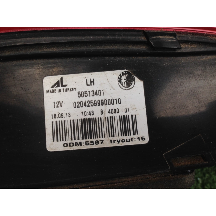 50513401 FANALE FANALINO STOP POSTERIORE SINISTRO SX ALFA ROMEO GIULIETTA > 2013