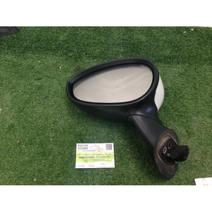 SPECCHIO SPECCHIETTO RETROVISORE ELETTRICO 5 PIN SINISTRO SX FIAT 500 (312) 2007 > -MANCA TAPPO-