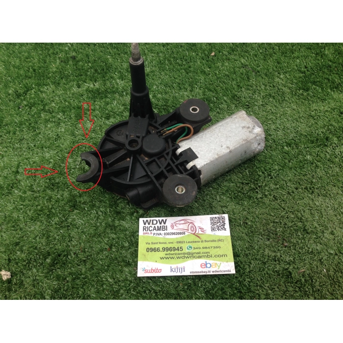 MOTORINO TERGILUNOTTO POSTERIORE LANCIA YPSILON 2003>2011 -DANNEGGIATO 3PIN