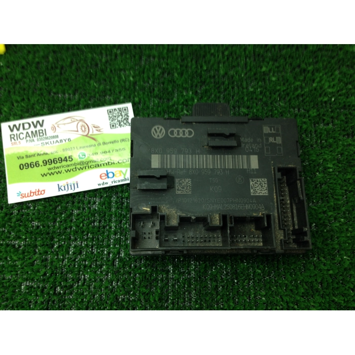 8X0959793H CENTRALINA PORTA VETRO ANTERIORE SINISTRA AUDI A1 SPORTBACK 1.6 66KW