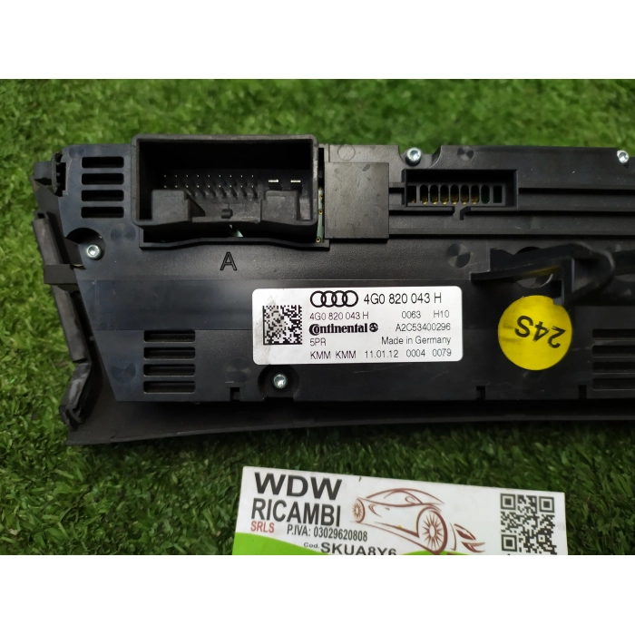 4G0820043H CENTRALINA COMANDI CLIMA A\C ARIA CONDIZIONATA AUDI A6 (C7) 5 QUINTA