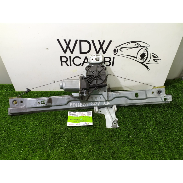 MOTORINO ALZAVETRO ALZACRISTALLO ANTERIORE DESTRO PEUGEOT 207 1.6 HDI 2009